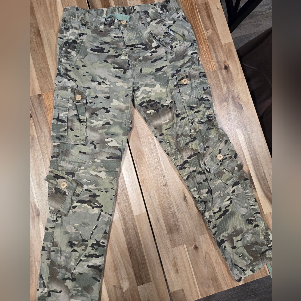 MustWay Vintage 90s Men's Urban Camo Cargo Pants